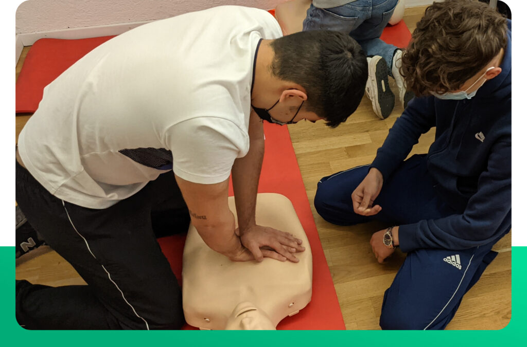 CPR Procedure at our Liverpool first aid course